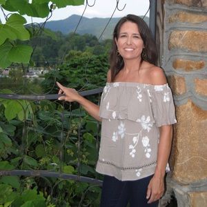 Taupe Off Shoulder Top